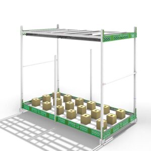 Rolling Grow Table - One Tier - T3 Greenhouse Supply, Redding, CA